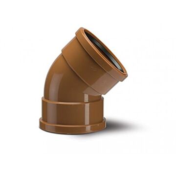 110mm x 45 Deg Underground Drain Bend Double Socket UG403
