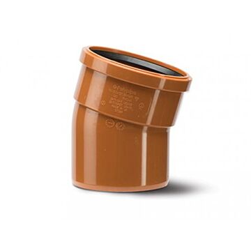 110mm x 15 Deg Underground Drain Bend Single Socket UG410
