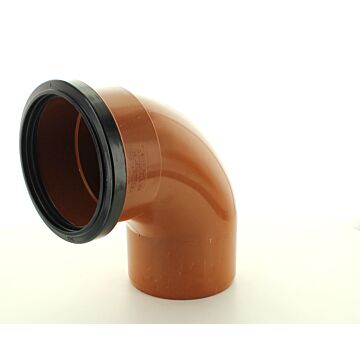 110mm Underground Drain 87 Degree Single Socket Bend