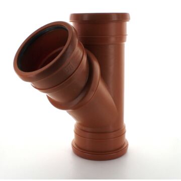 110mm Underground Drain 45-90 Degree Treble Socket Multiflex