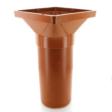 110mm Underground Drain Square Hopper 230mm Spigot Tail