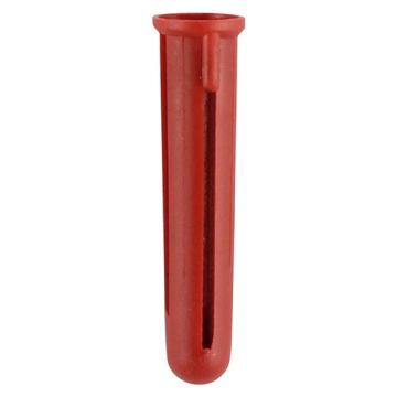 Plastic Plugs - Red - 30mm  - Pack of 100