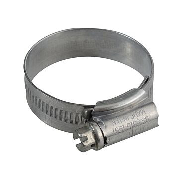 1X Zinc Protected Hose Clip 30 - 40mm (1.1/8 - 1.5/8in)