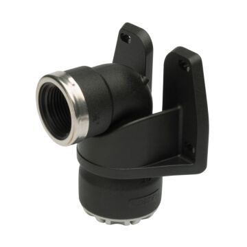 Pushfit Wall Plate Elbow 25 x 1/2" with BSP threaded connection
