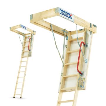 4 Section Wooden Loft Ladder