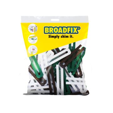 Broadfix Double Snap Wedges (Mixed Brown/Green/White) Pack of 50 Wedges