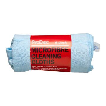 ProDec 6 pack Microfibre Cleaning Cloths