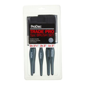 ProDec 5 pc Trade Pro Brush Set