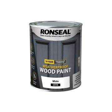 10 Year Weatherproof Wood Paint Satin 750ml