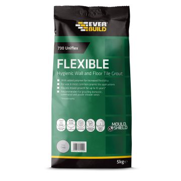 730 Universal Flexible Hygienic Wall & Floor Tile Grout 5kg 