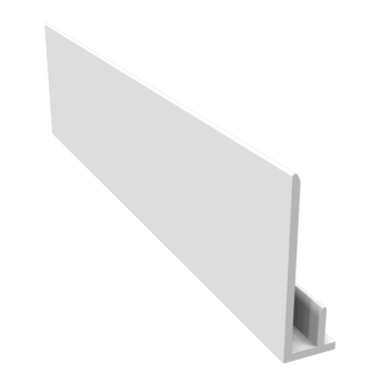 PVCu Shiplap Cladding Starter Trim 3 Metre White