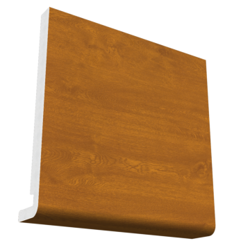 175mm PVCu Magunm Square Leg Fascia Board 5 Metre Woodgrain Light Oak
