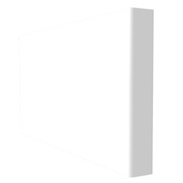 PVCu Plain Fascia Board Double Ended 5 Metre White