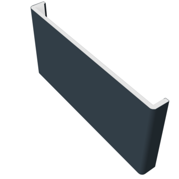 PVCu Plain Fascia Board Double Ended 5 Metre Anthracite Grey