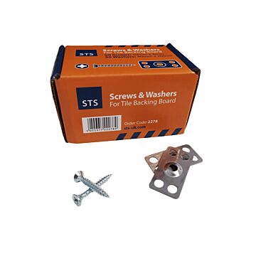 Screws & Washers for Tile Backing Boards Box of 50