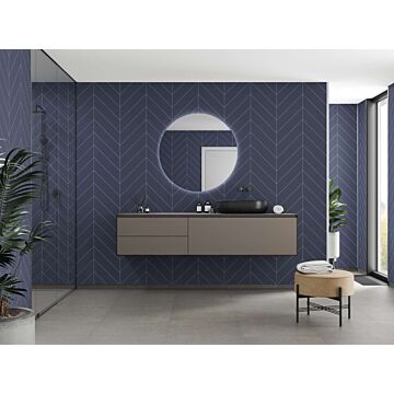 Urban Collection Chevron Tile-Effect 600mm x 2400mm Wall Panel