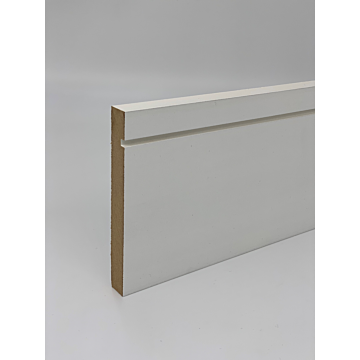 18mm x 144mm MDF Skirting Square And Grooved 5.4 Metre