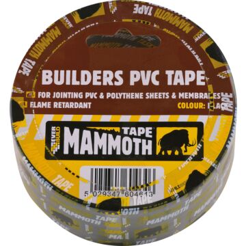 Builders PVC Tape 75mm x 33 Metre Black 