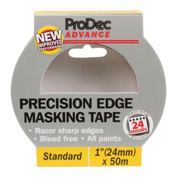 ProDec Advance 1" x 50m Precision Edge Masking Tape