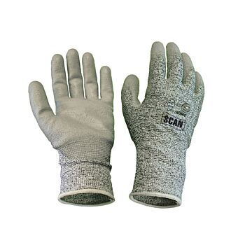 Grey PU Coated Cut 5 Gloves - XL (Size 10)
